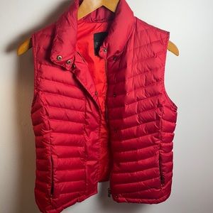 Talbots Red puffer vest Medium Petite